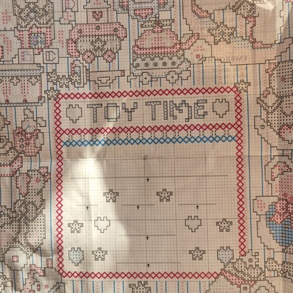 Bucilla Birth Record -Toy TIme- Finished but for personalization - Picture 3 of 5